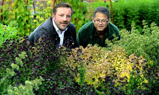 24/9/15   Marcus Black(left) Joint Managing Director of Slingsby Gin