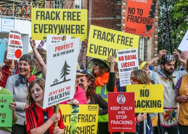 Fracking protesters