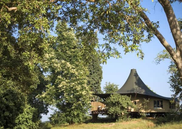 Banjaar Tola is a luxury tented camp run by Taj Safaris.