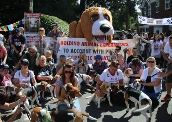 A previous demo at Grimston against begale breeding plans