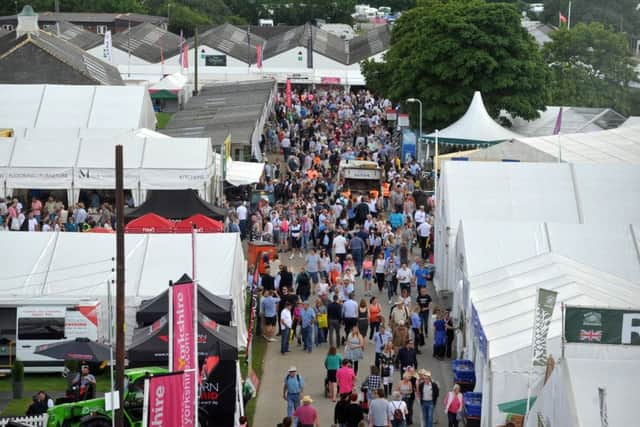 The Great Yorkshire Showground, seen from the Big Wheel. Picture Tony Johnson.