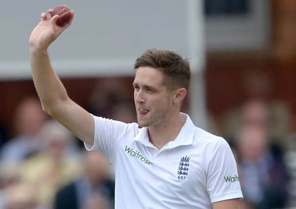 England's Chris Woakes.