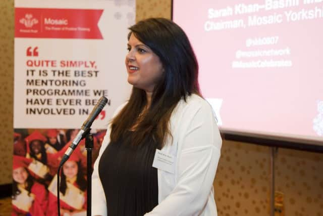 Sarah Khan-Bashir at the Mosaic Yorkshire End of Year Celebration