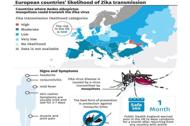 Cases of the Zika virus have been reported in Calderdale and Huddersfield