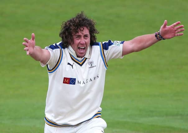 Yorkshire's Ryan Sidebottom.