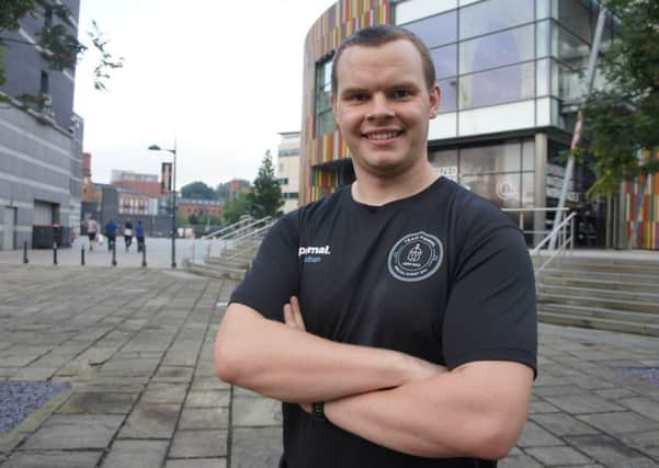 Nathan Berry, who plays rugby for Keighley RUFC