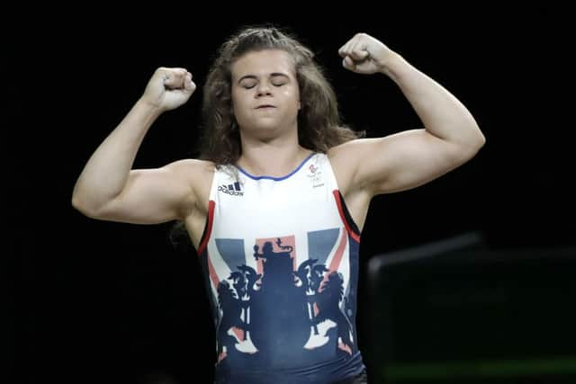 Yorkshire's Rebekah Tiler competes in the women's 69kg weightlifting competition