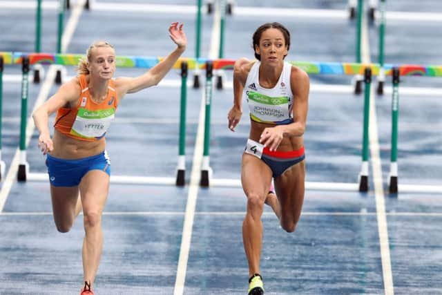 Katarina Johnson-Thompson (right).