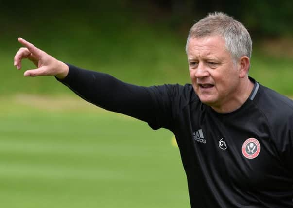 Sheffield United manager Chris Wilder.