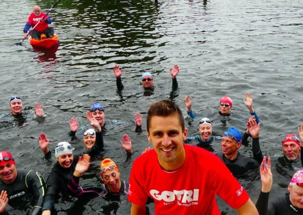 GB Triathlete and training partner of the Brownlees, Mark Buckingham, joined a group of triathlon beginners at Roundhay Park for the GO TRI Absolute Beginners Open Water Swim session as part of Tri Something New, a British Triathlon & Leeds City Council programme to encourage Leeds locals to get into triathlon