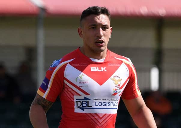 Sheffield Eagles' Quentin Laulu Togagae.