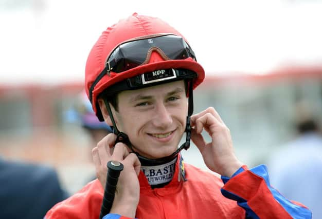 Jockey Oisin Murphy in the parade ring during day one of the 2016 Ladbrokes St Leger Festival at Doncaster Racecourse