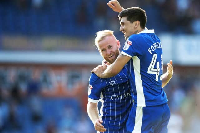 Barry Bannan, left, with Sheffield Wednesday team-mate Fernando Forestieri