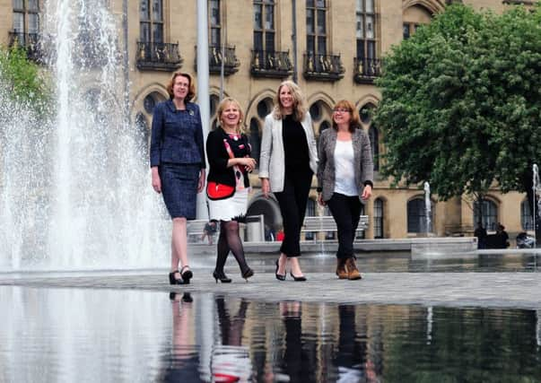 Susan Hinchliffe, Kersten England, Shelagh ONeill and Clare Morrow at the launch of Bradford's Great Exhibition bid.