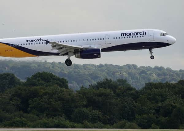 A Monarch plane