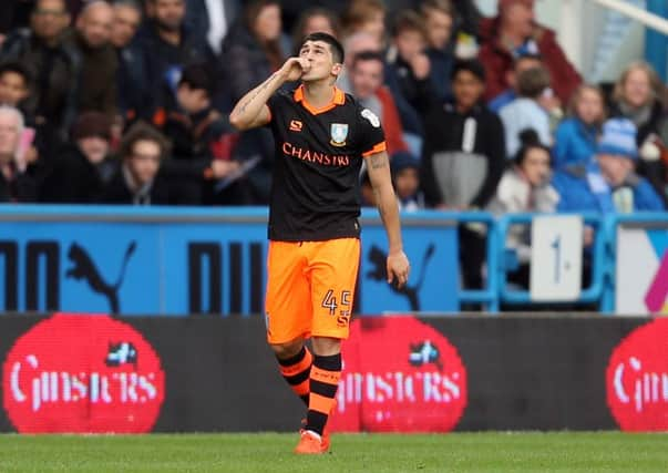 WINNING LOOK: Sheffield Wednesday's Fernando Forestieri celebrates scoring his side's goal. Picture: Danny Lawson/PA