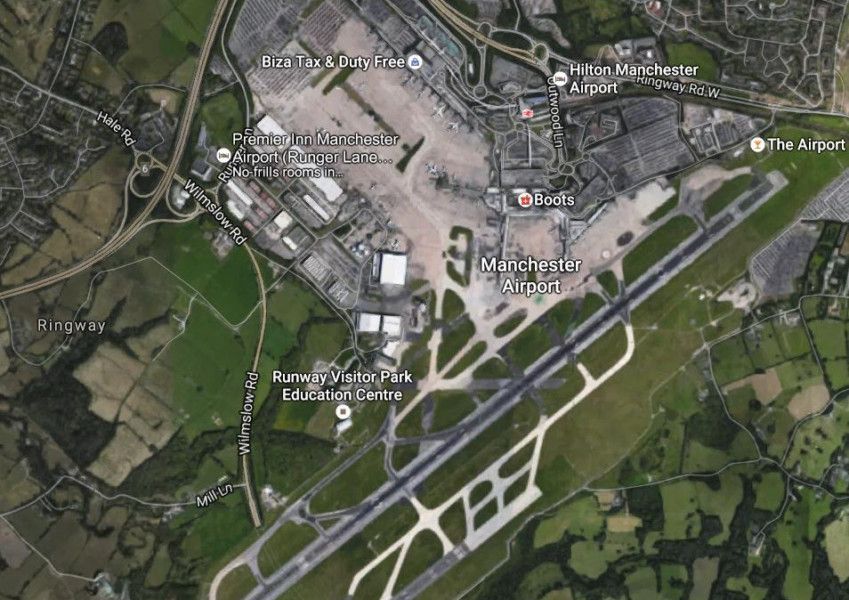 Plane damage shuts Manchester runway