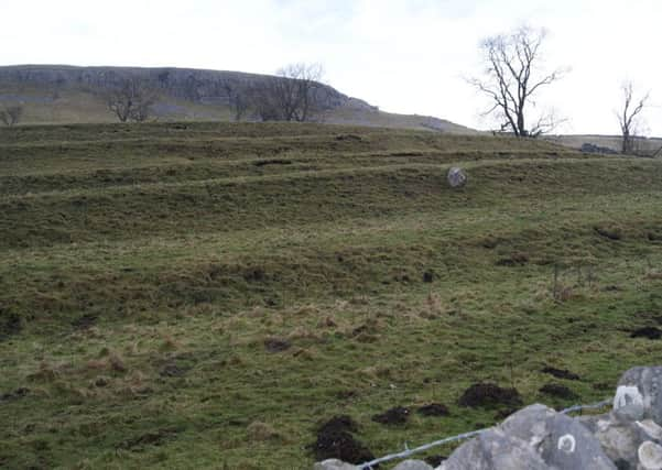 A field system of ridge and furrow helped crops to grow better.  Picture: Andrew Brown