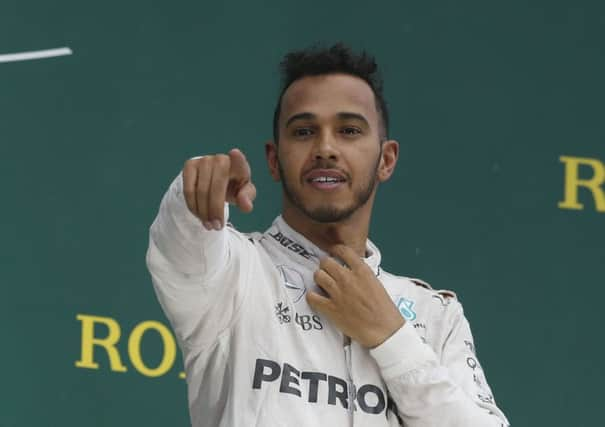 Mercedes driver Lewis Hamilton.