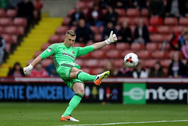 TOP STOPPER: Sheffield United's Simon Moore. Picture: Simon Bellis/Sportimage