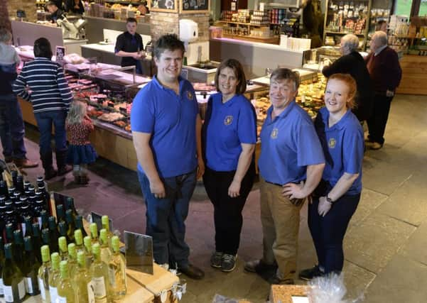 Andrew and Maria Henshaw with children Jack and Rachel at their Mainsgill Farm & Farm Shop, East Layton, Richmond.  Picture: Bruce Rollinson