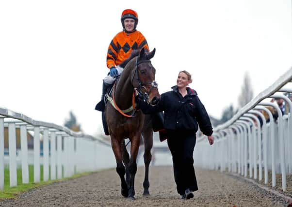 Thistlecrack ridden by Tom Scudamore at Cheltenham.