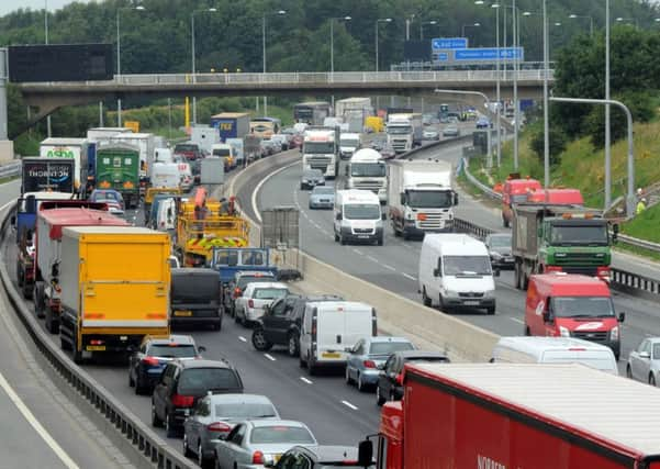 Traffic jam on the motorway. Picture: Mark Bickerdike