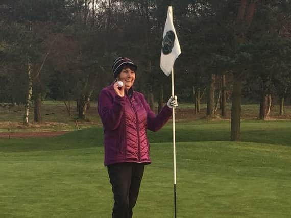 Gaynor Simpson aced Moortown's 17th hole.