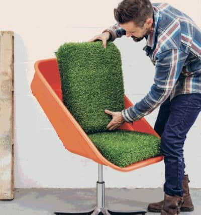 Max McMurdo
Max with his chair made from an old wheelbarrow