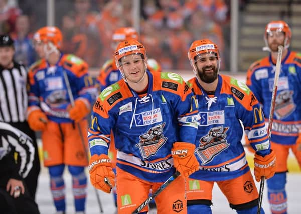 Jesse Schultz, left, has been released by Sheffield Steelers. Picture: Dean Woolley