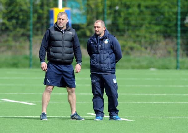 James Lowes, left, will replace Bryan Redpath, who is stepping down as Yorkshire Carnegies head coach (Picture: Tony Johnson).