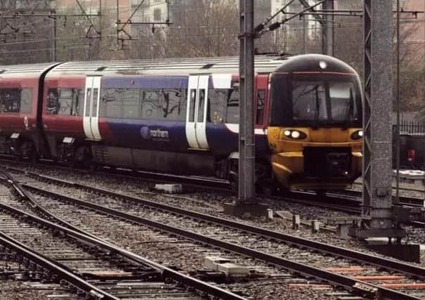 A train on the Ilkley line