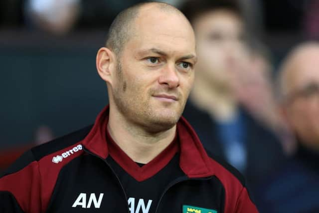 Norwich City manager Alex Neil