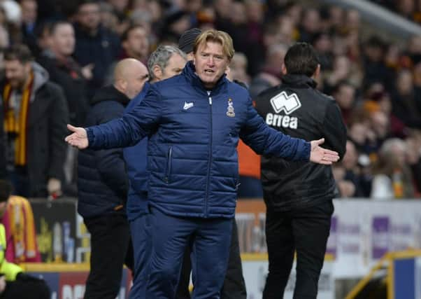 Bradford City boss Stuart McCall.  Picture Bruce Rollinson