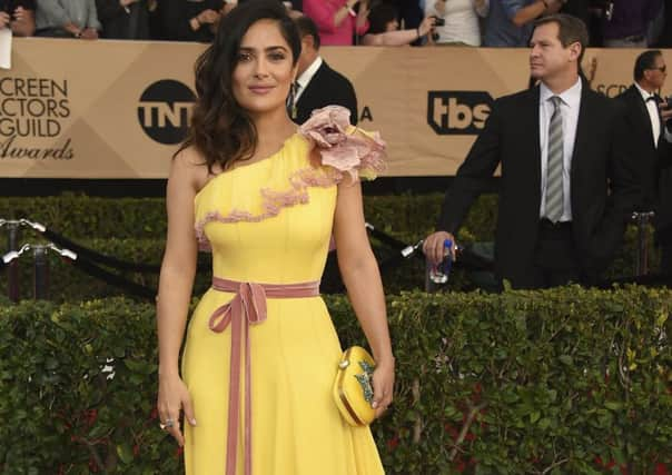 Salma Hayek at last weekend's Screen Actors Guild Awards  in Los Angeles. (Photo by Jordan Strauss/Invision/AP)
.