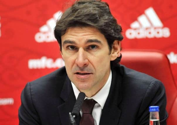 Middlesbrough head coach Aitor Karanka.