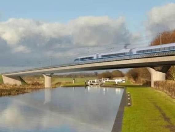 Artist impression of HS2