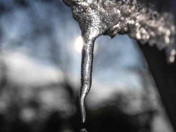 Icy conditions are forecast, along with spells of snow.