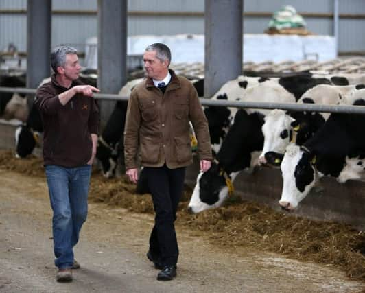 Guy Smith (right), vice president of the National Farrmers' Union.