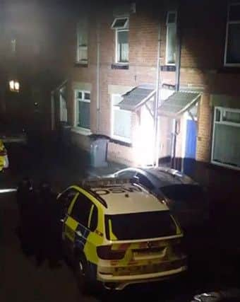 An armed stand-off in Spalton Road in Rotherham following reports that a woman was being held. Picture: Shaun Tommy Westbrook/PA Wire