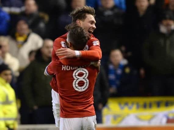 Tom Bradshaw was on target twice for Barnsley