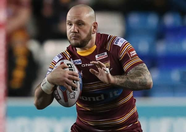 Second coming: Dale Ferguson made his second debut for Huddersfield Giants last Friday night when they opened their Super League season with a victory over Widnes. (Picture: Paul Currie/SWPix.com)