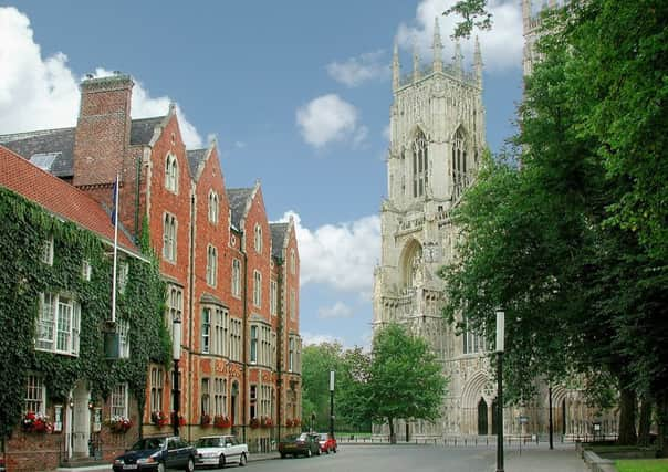 The Dean Court Hotel is opposite York Minster