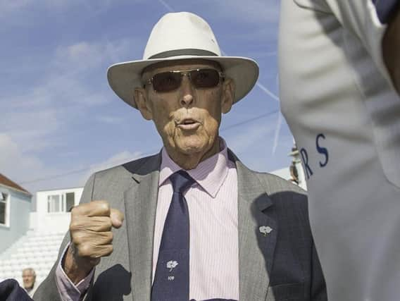 John Hampshire took over from fellow former umpire Dickie Bird as Yorkshire's president in 2016