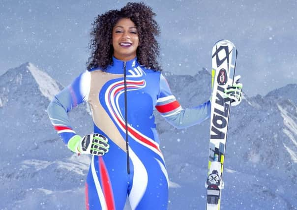 Final flourish: Kedeena Cox will appear in the final of Channel 4s reality sport show The Jump tomorrow night. (Picture: Steve Brown/Channel 4/PA)