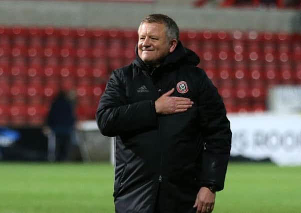 Sheffield United's Chris Wilder.