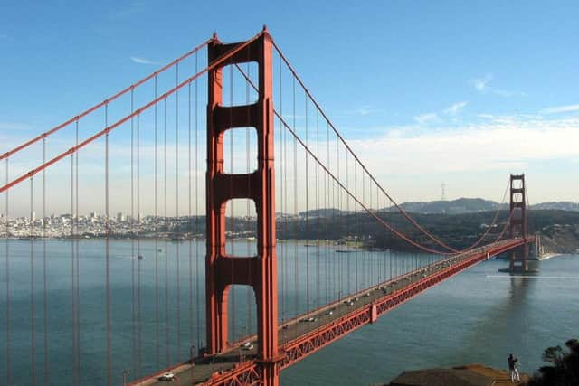 Undated Handout Photo of the Golden Gate Bridge. The city of San Francisco is just South of the bridge. See PA Feature TRAVEL San Francisco. PA Photo/Lewis Sommer/ San Francisco Convention and Visitors Bureau.   For Editorial  Use Only.