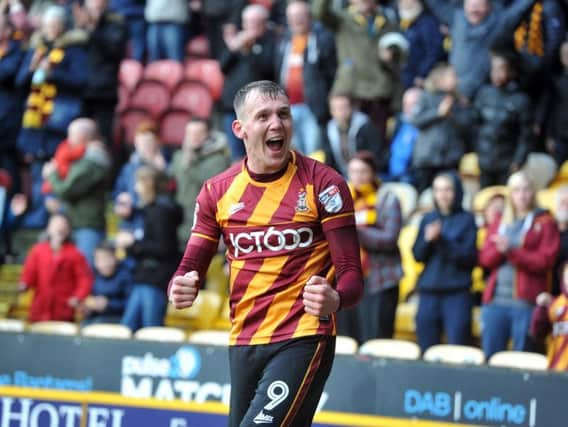 Charlie Wyke scored Bradford's second goal