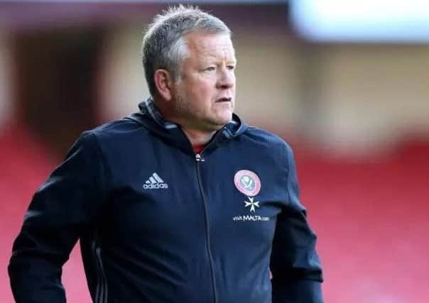 Sheffield United manager Chris Wilder.