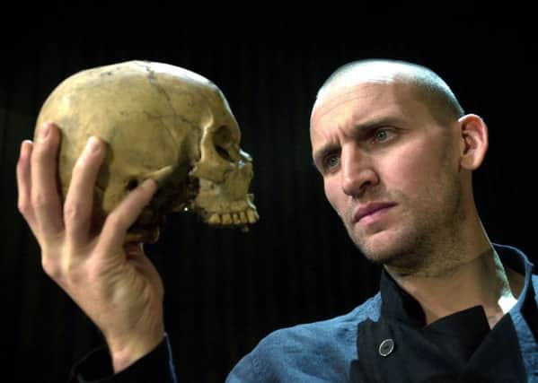 Christopher Eccleston plays William Shakespeare's Hamlet at the West Yorkshire Playhouse.